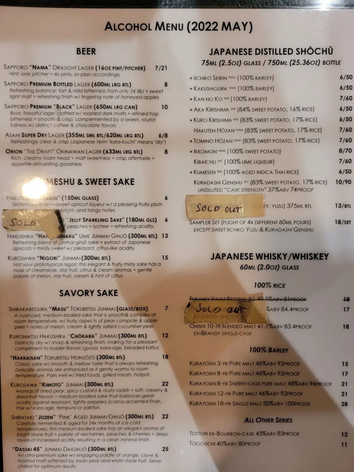 Menu 6