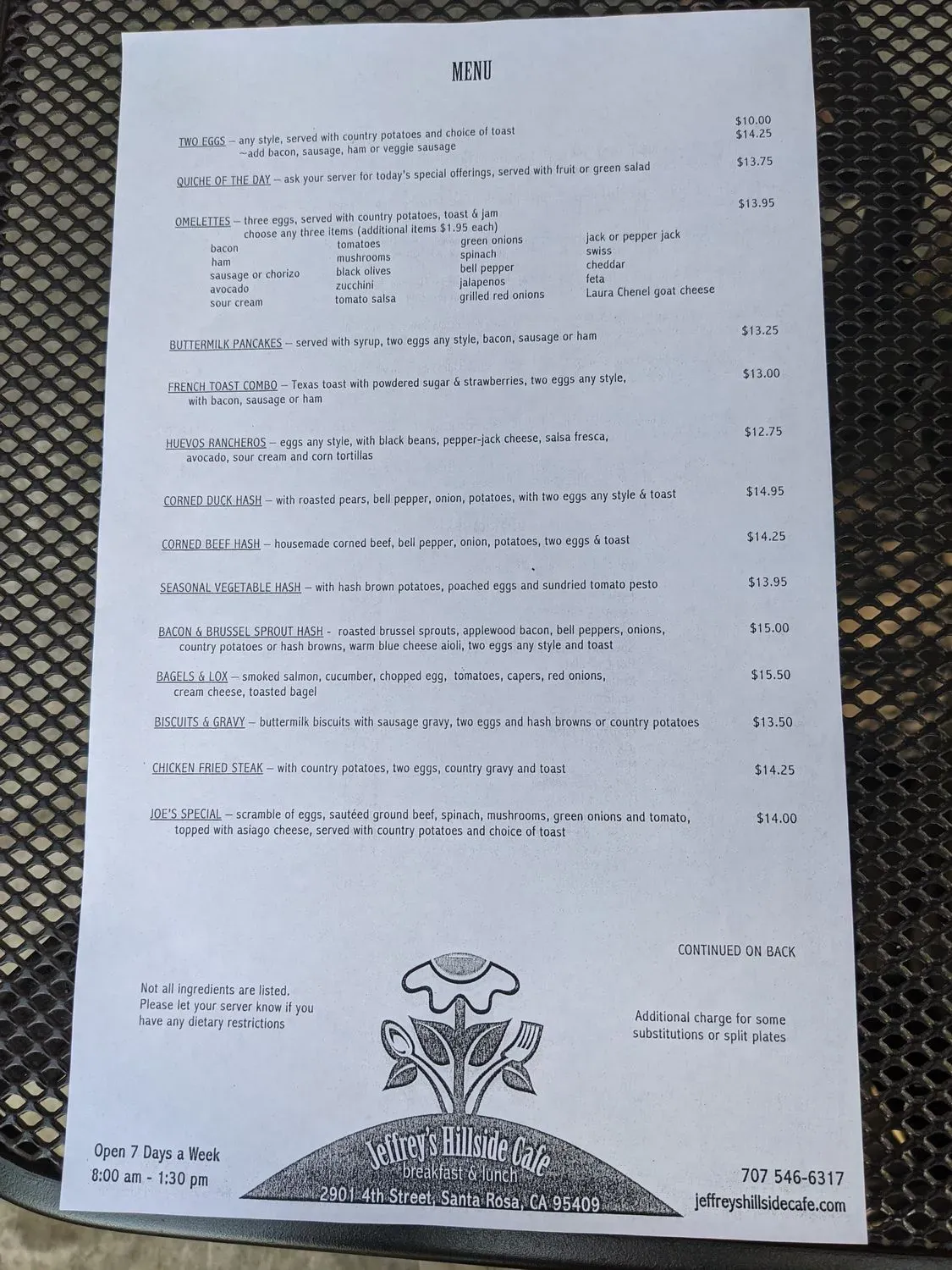 Menu 1