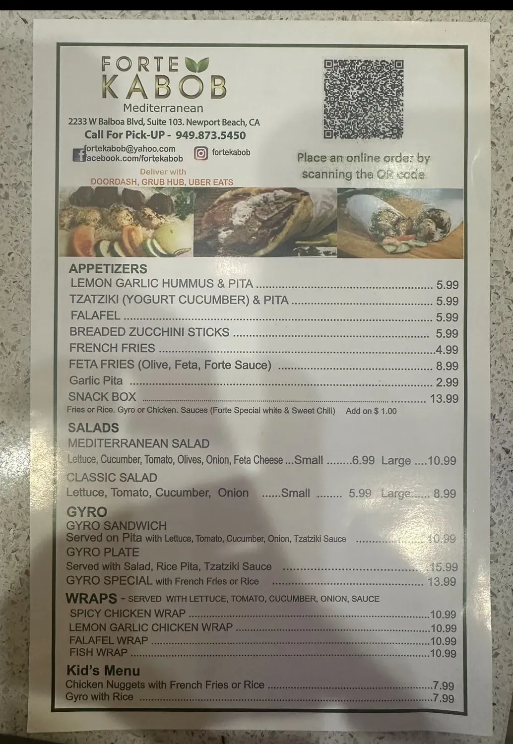 Menu 2