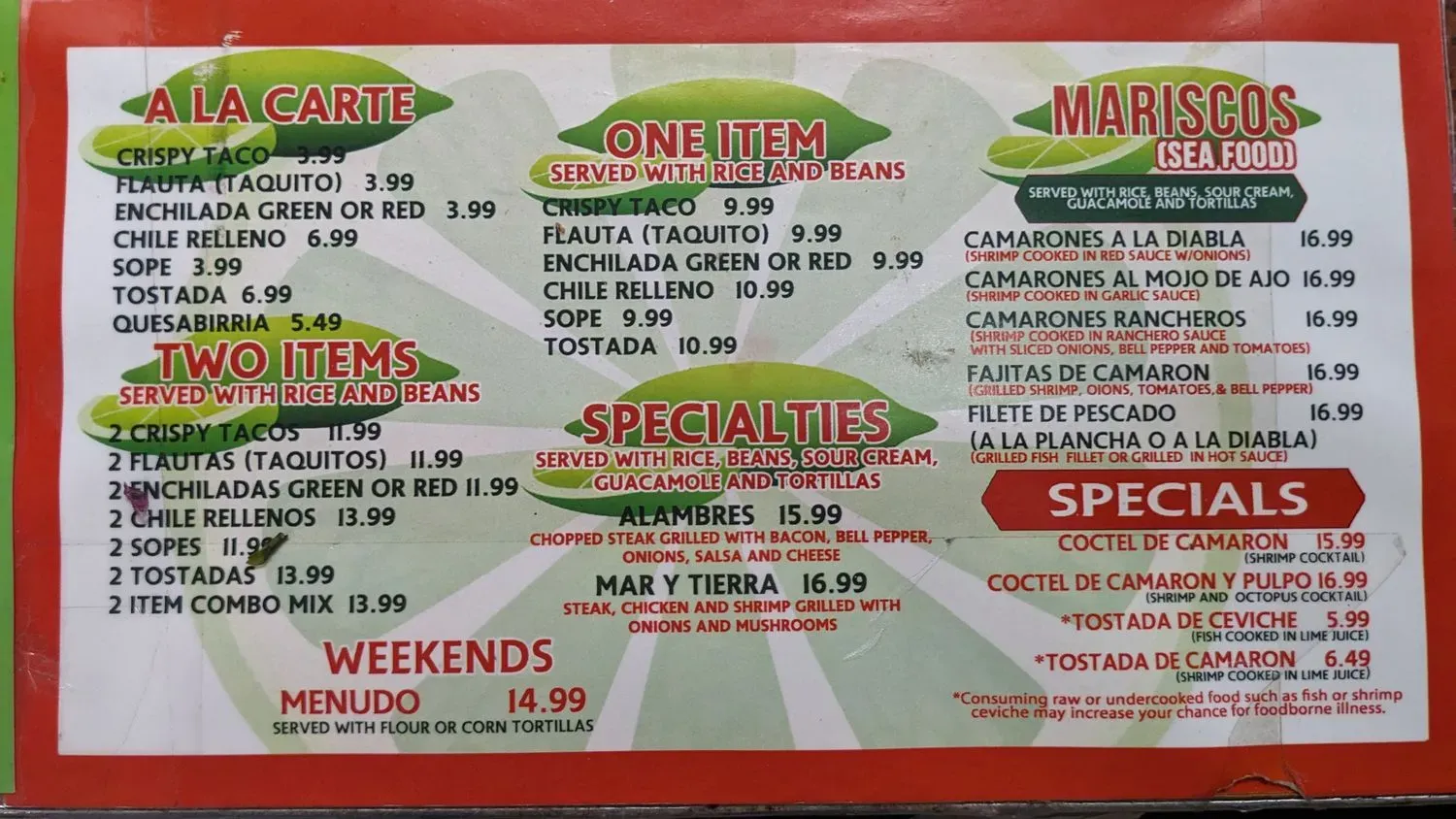 Menu 2