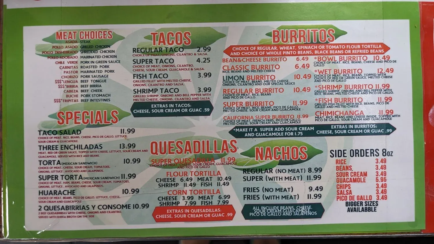 Menu 1