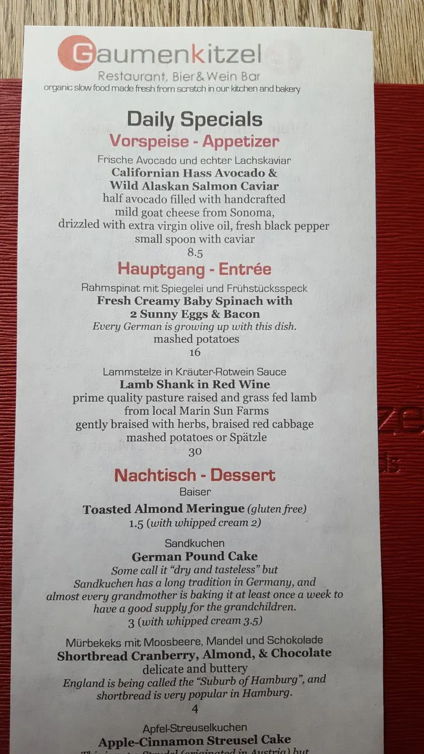 Menu 6