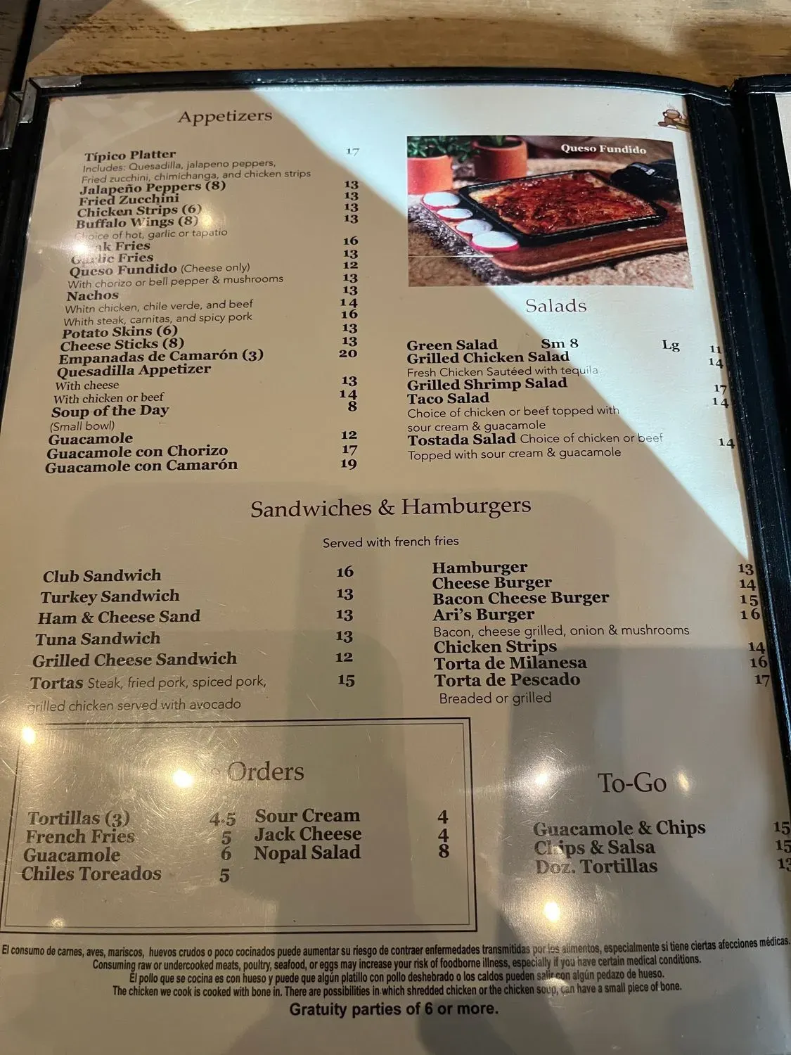 Menu 6