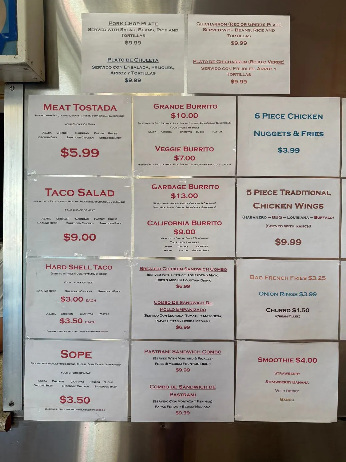 Menu 4