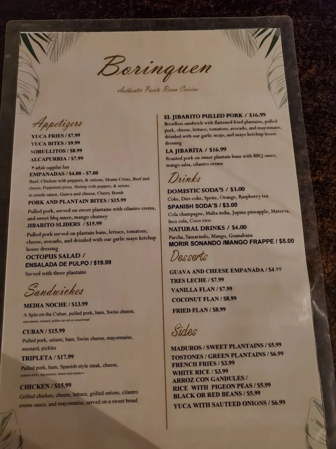 Menu 2