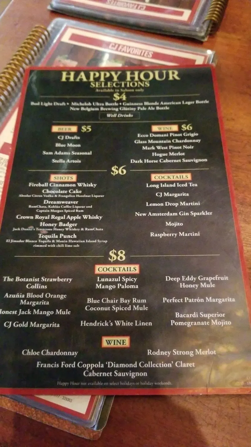 Menu 5