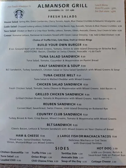 Menu 5