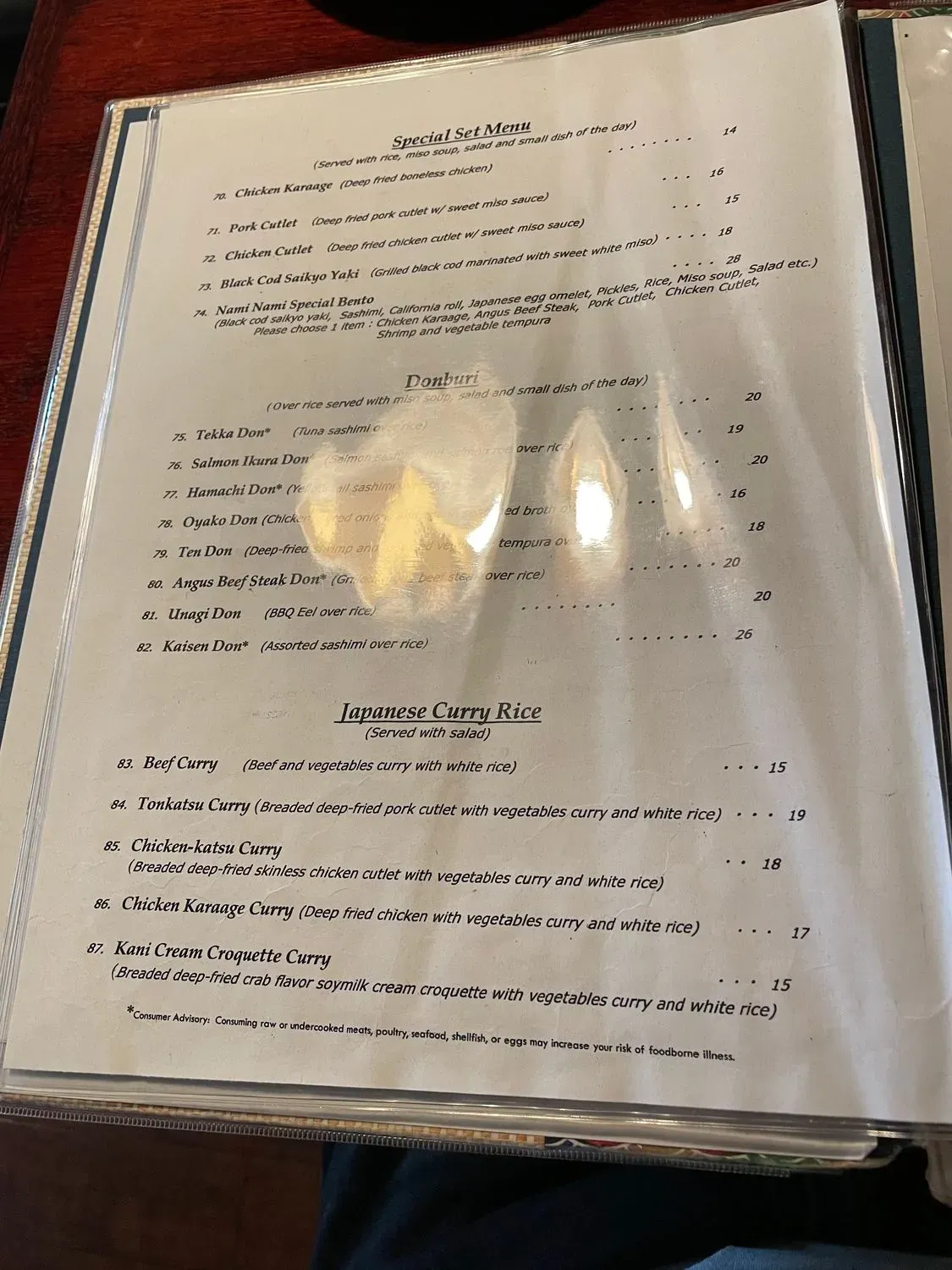 Menu 5