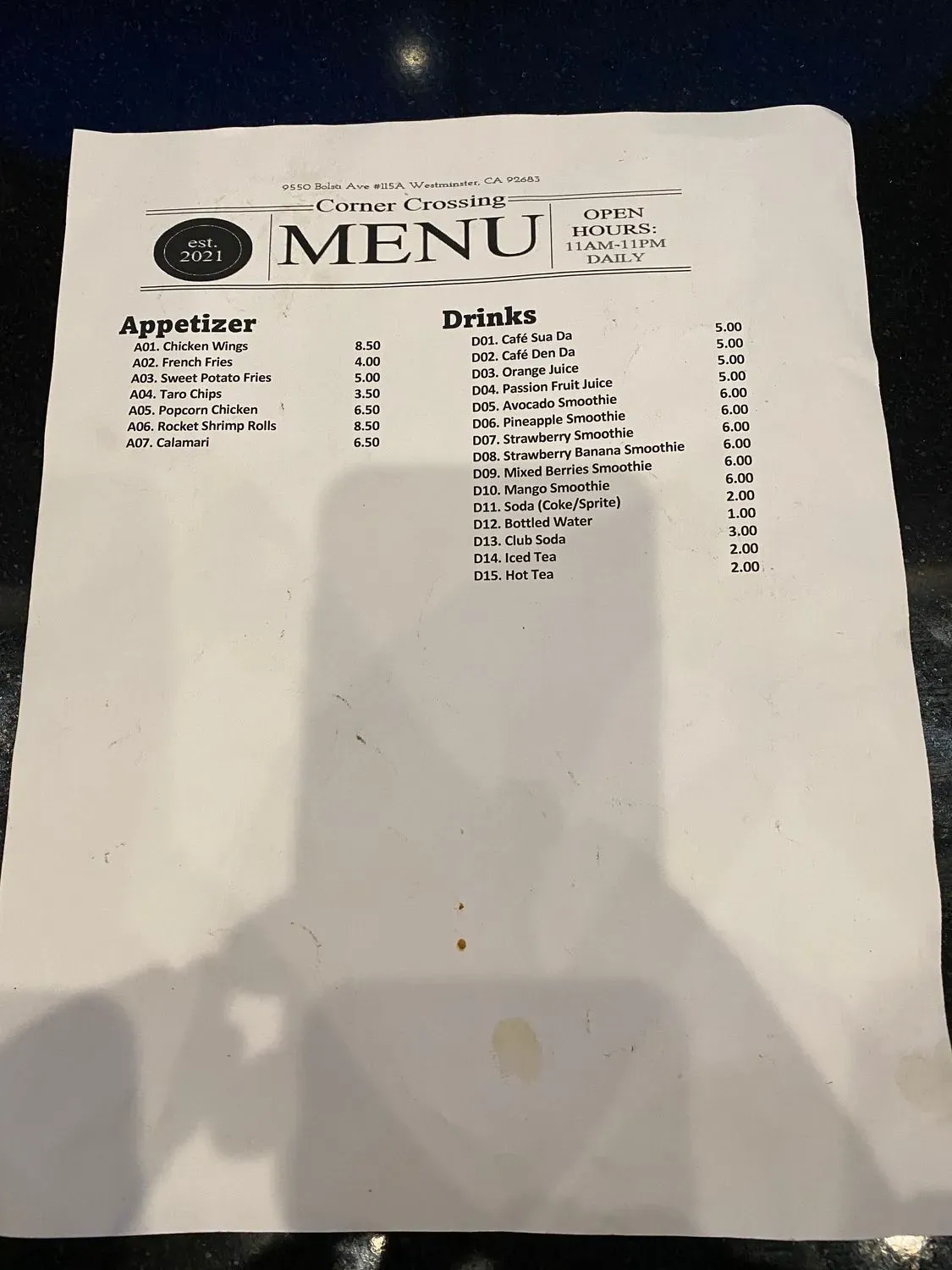 Menu 3