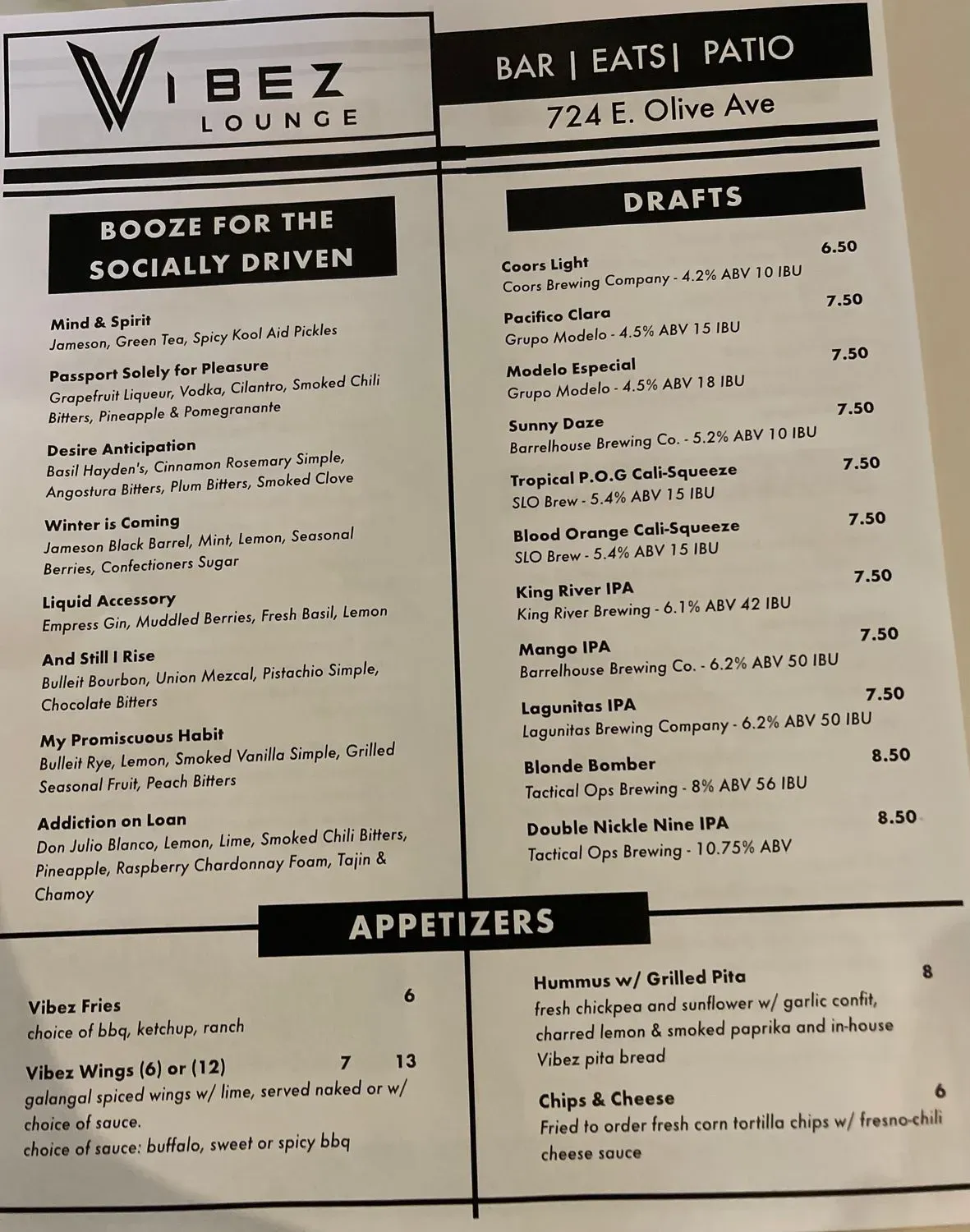 Menu 1