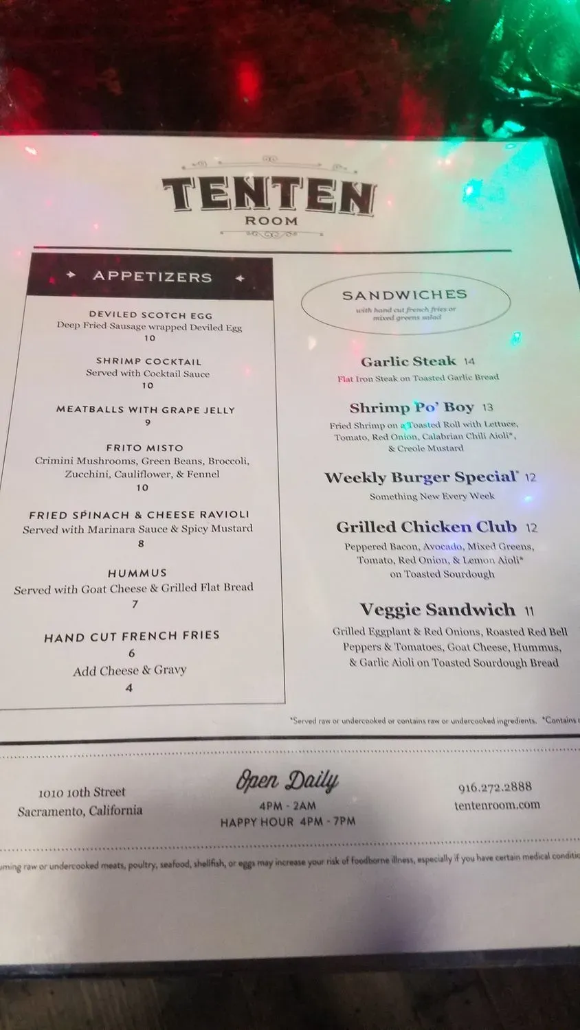 Menu 1