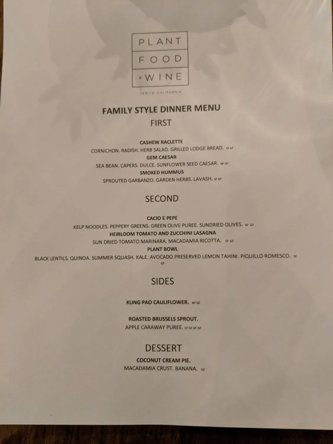 Menu 6