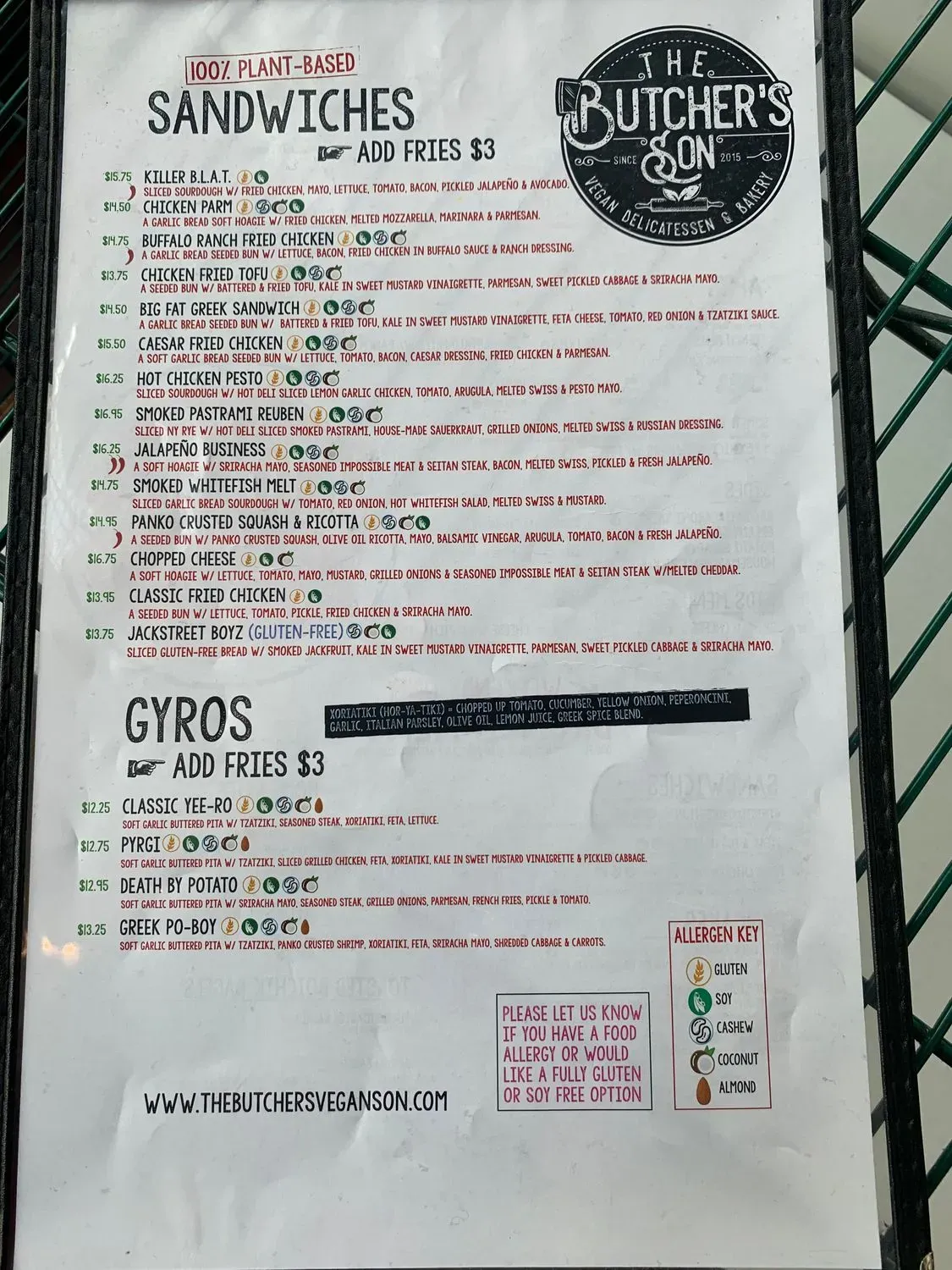 Menu 5