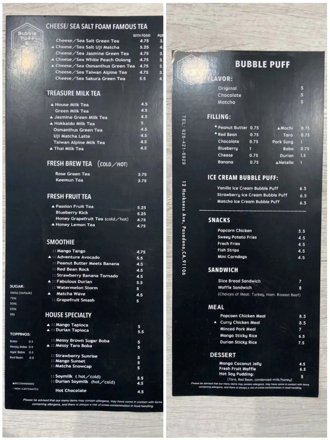 Menu 5