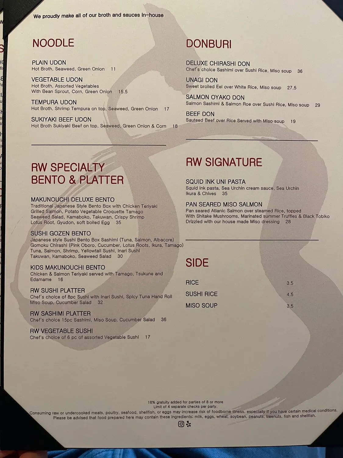 Menu 6