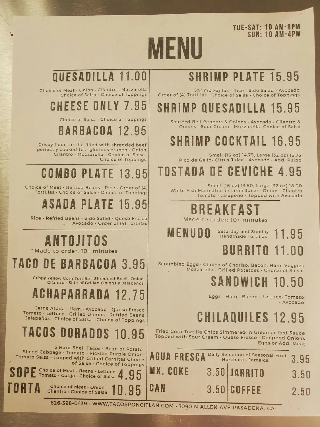 Menu 3