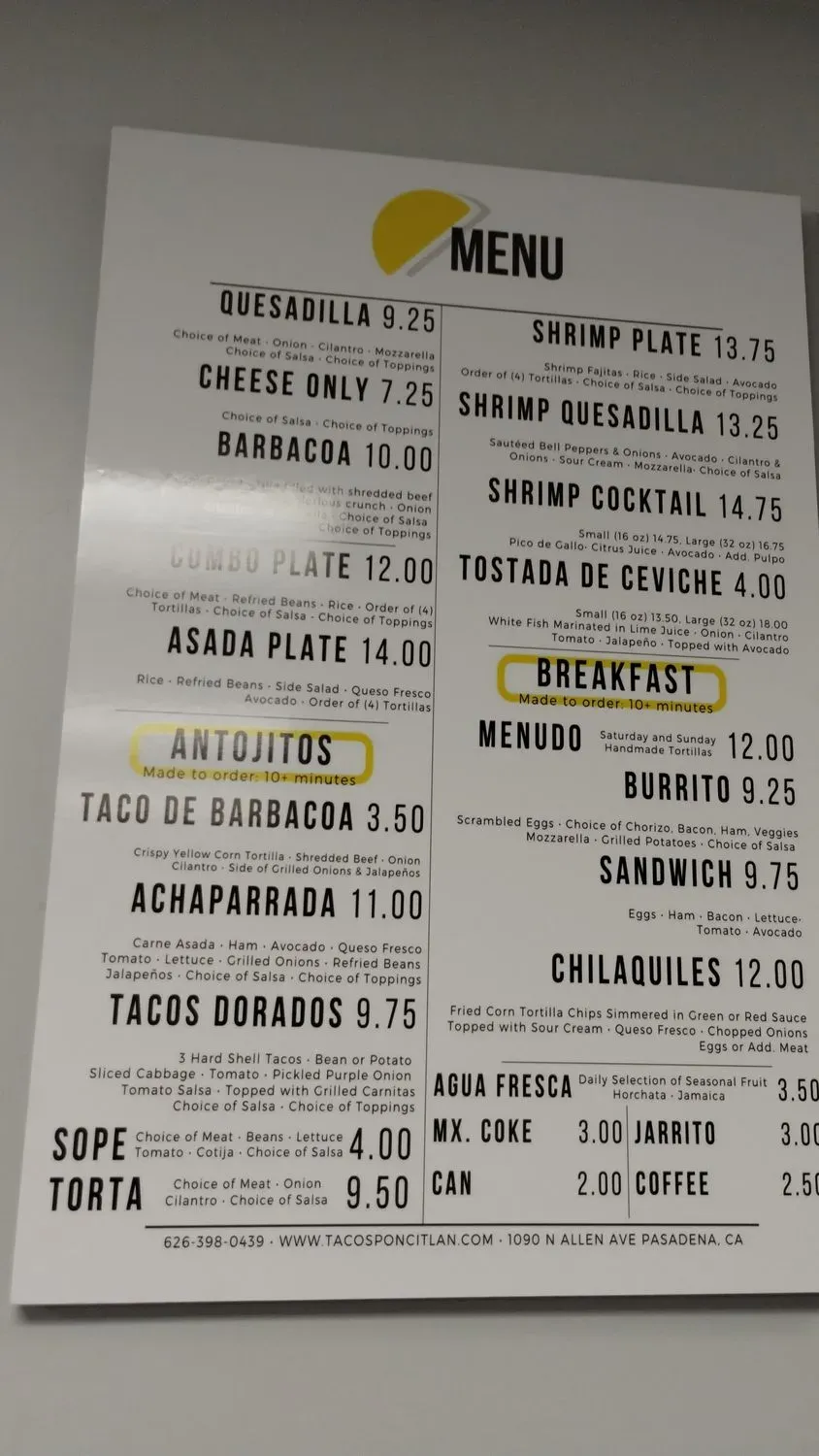 Menu 6