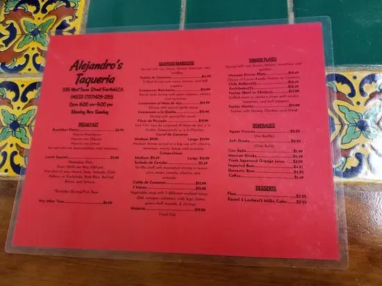 Menu 5