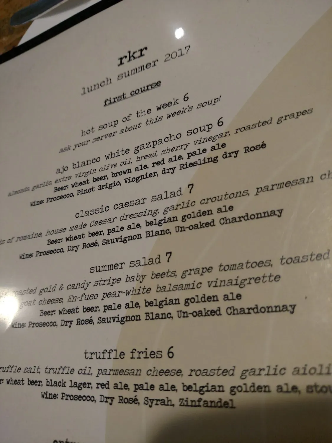 Menu 5