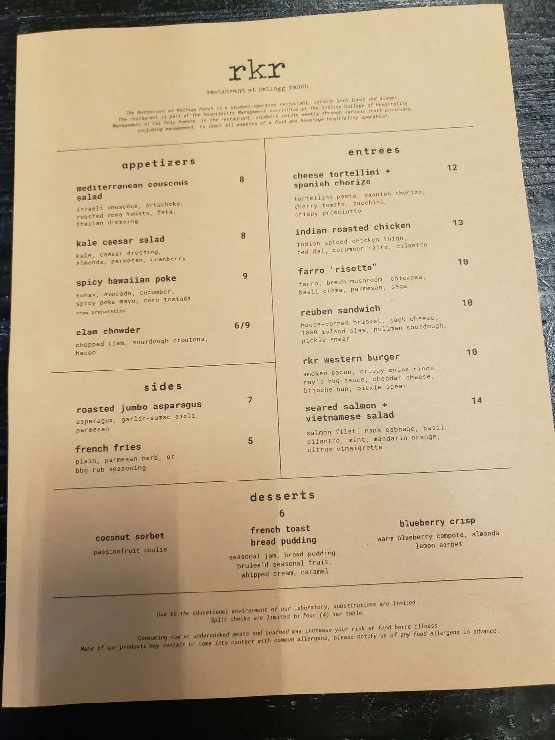 Menu 1