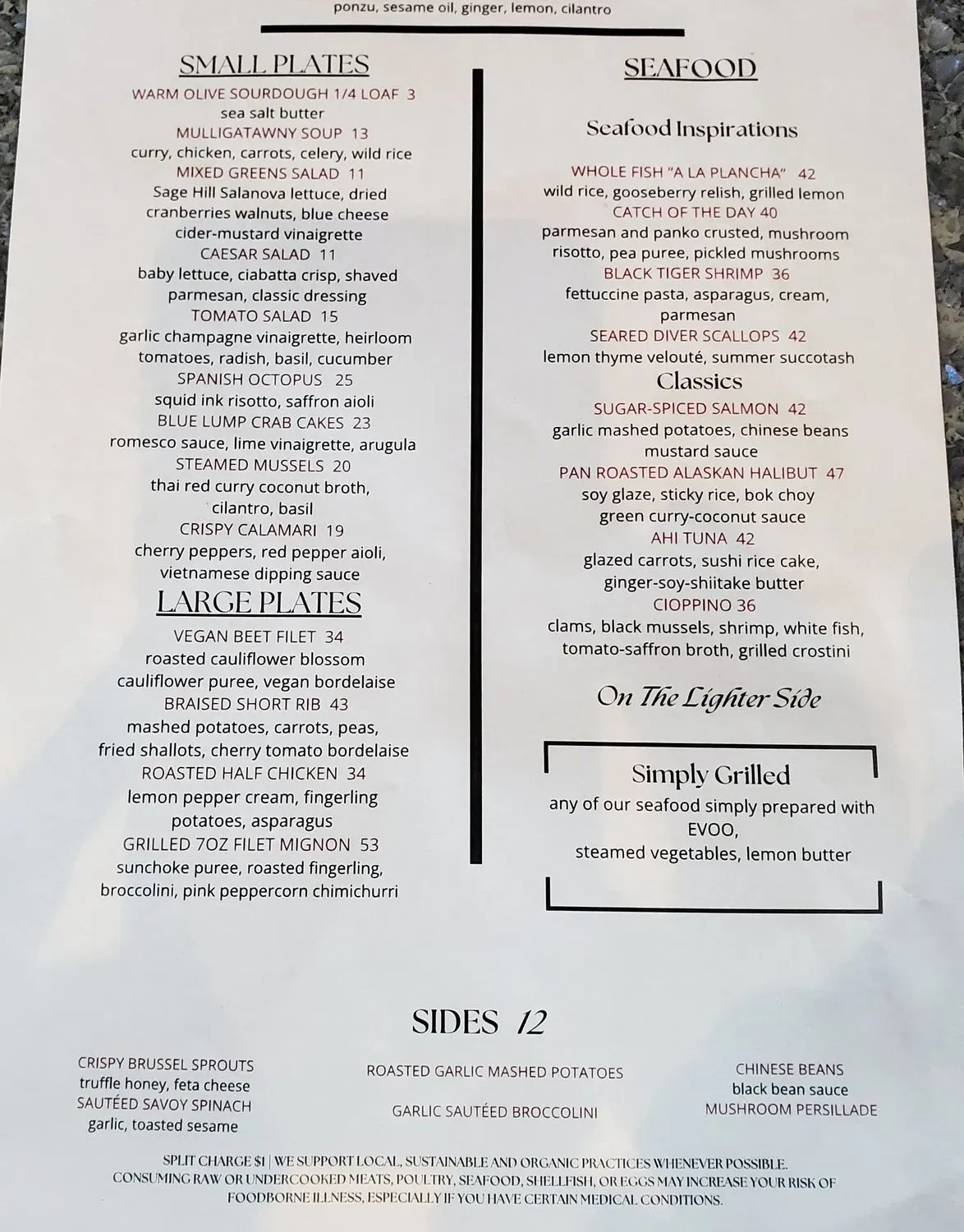 Menu 1