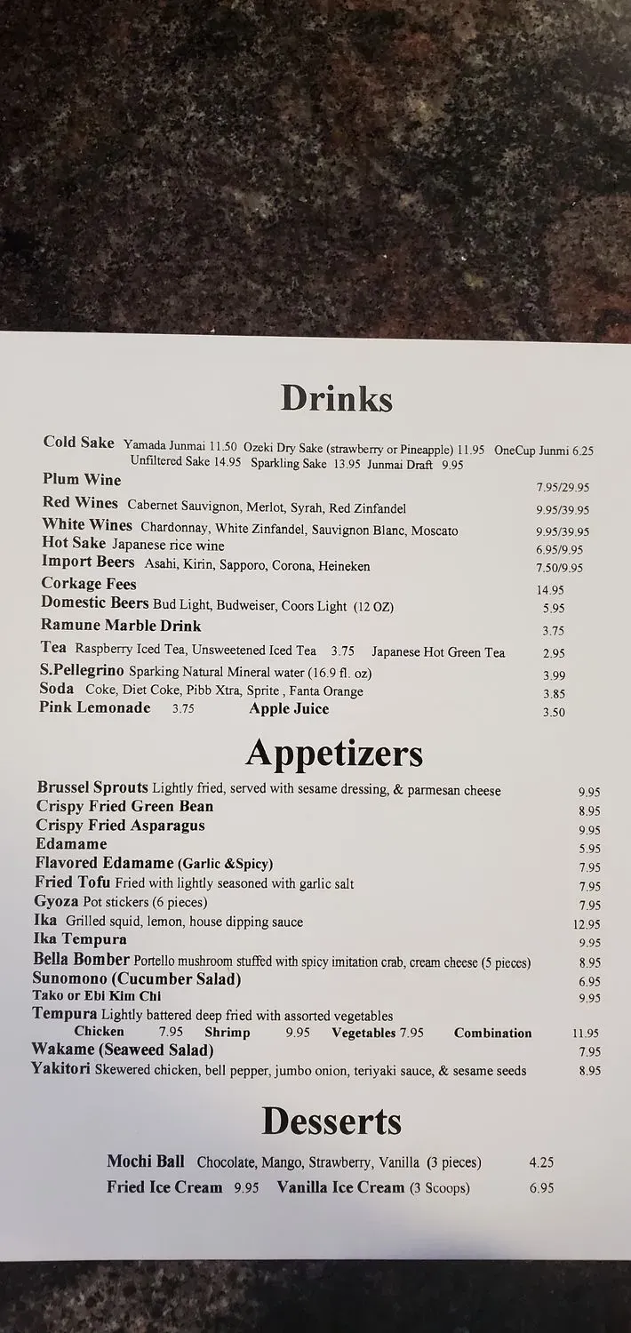 Menu 5