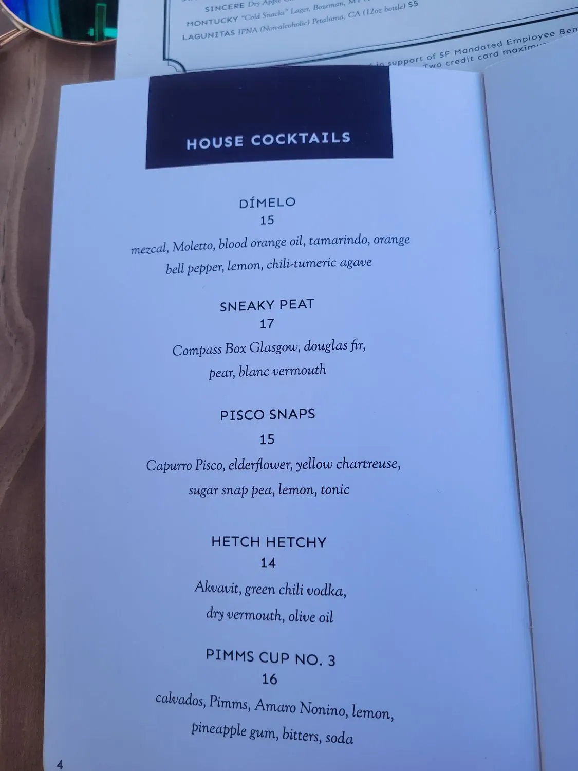 Menu 4