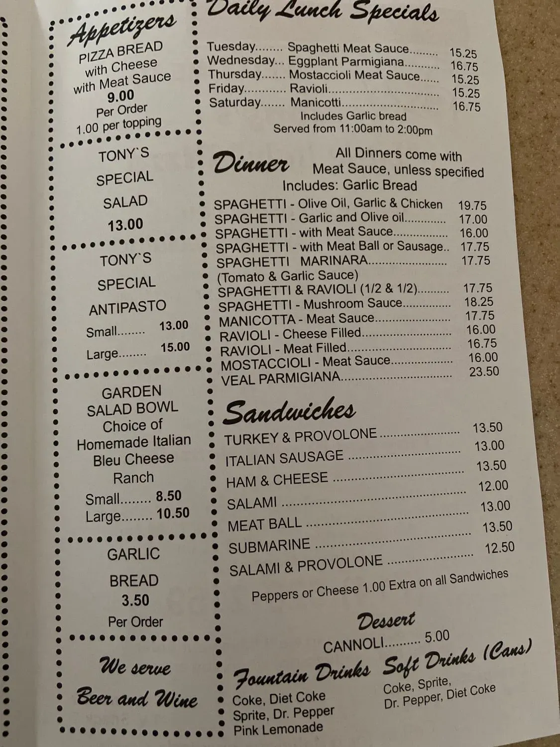 Menu 4