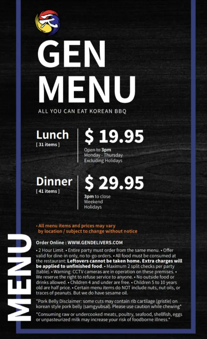 Menu 5