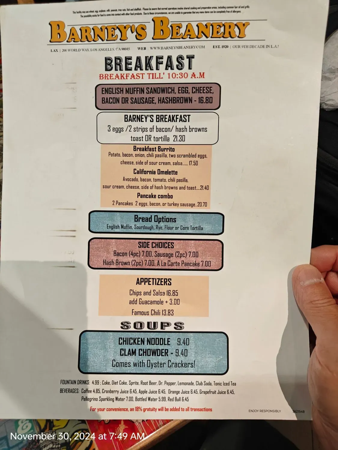 Menu 4