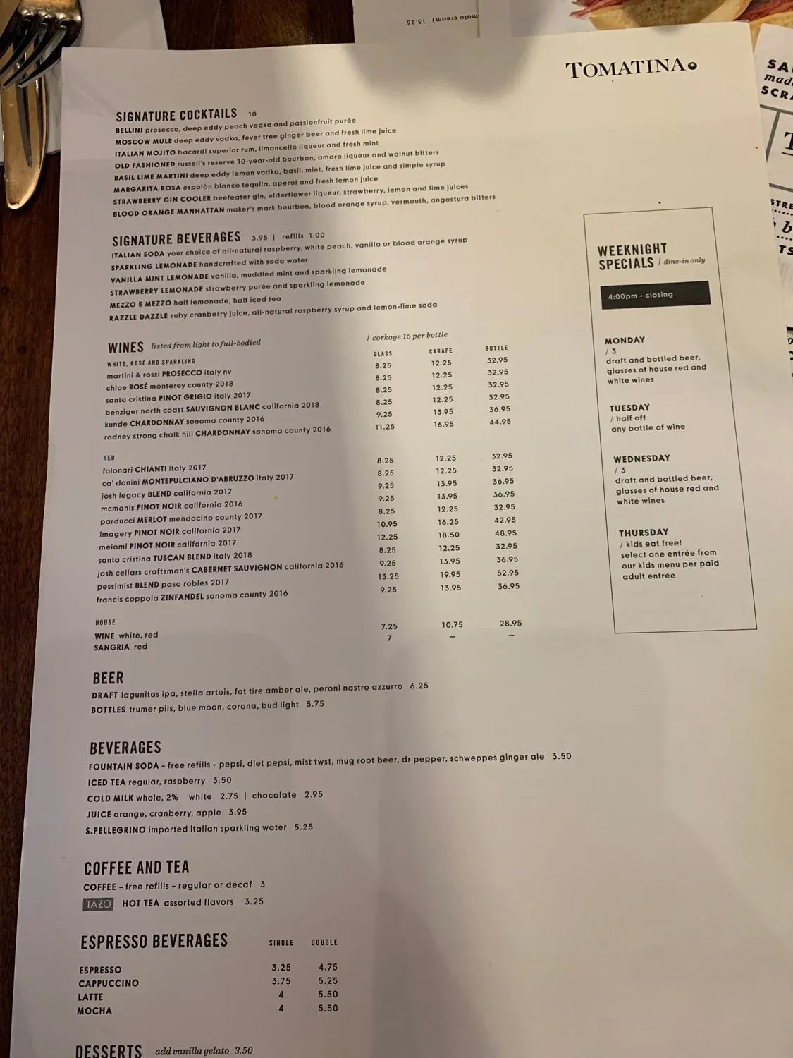 Menu 5