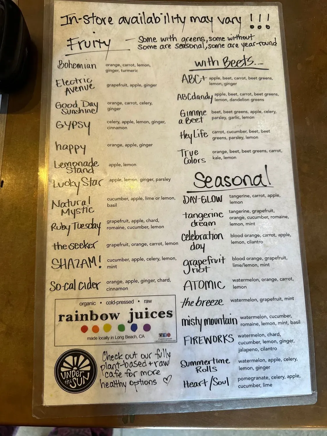 Menu 1