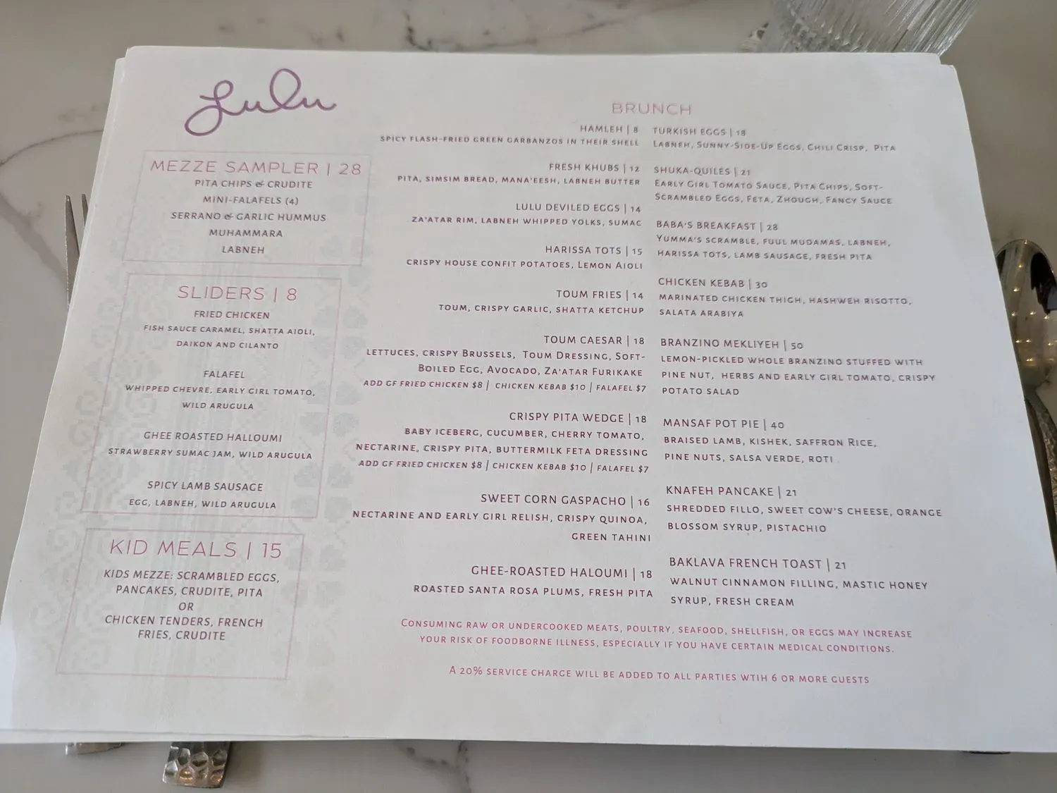 Menu 4