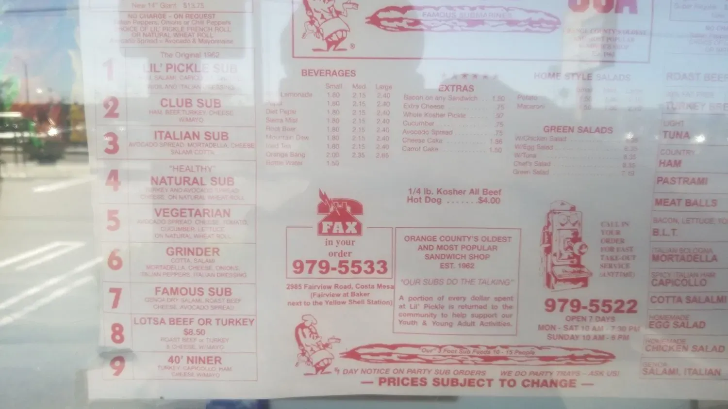 Menu 6