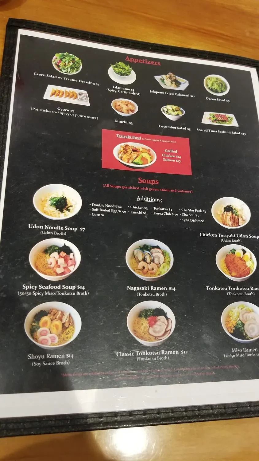 Menu 5