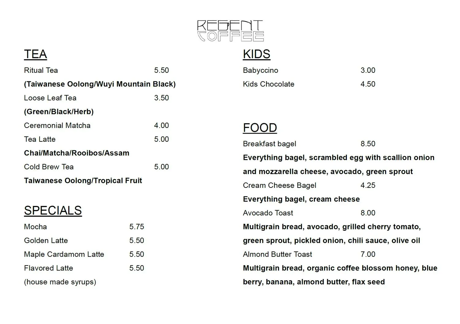 Menu 2