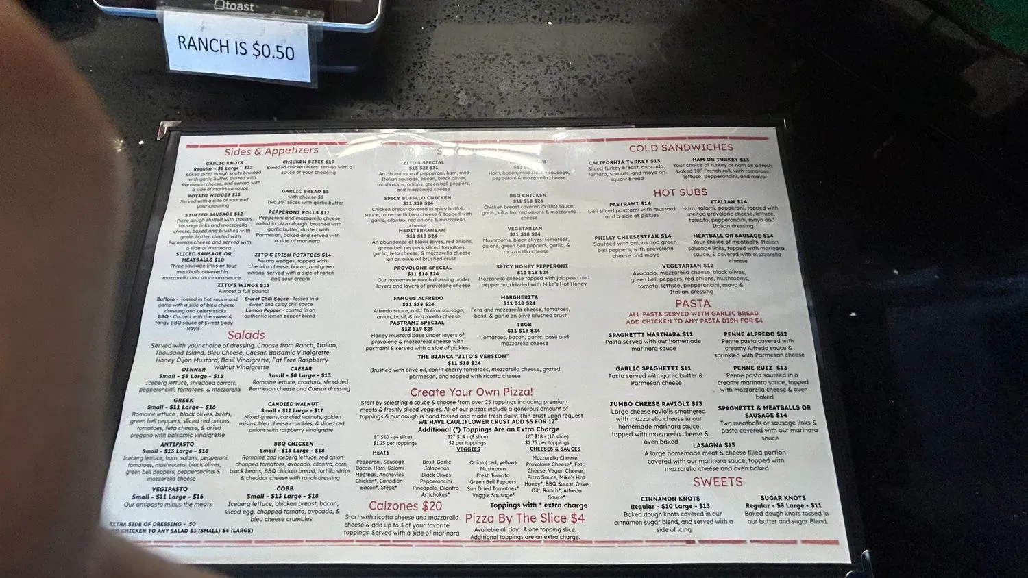 Menu 5