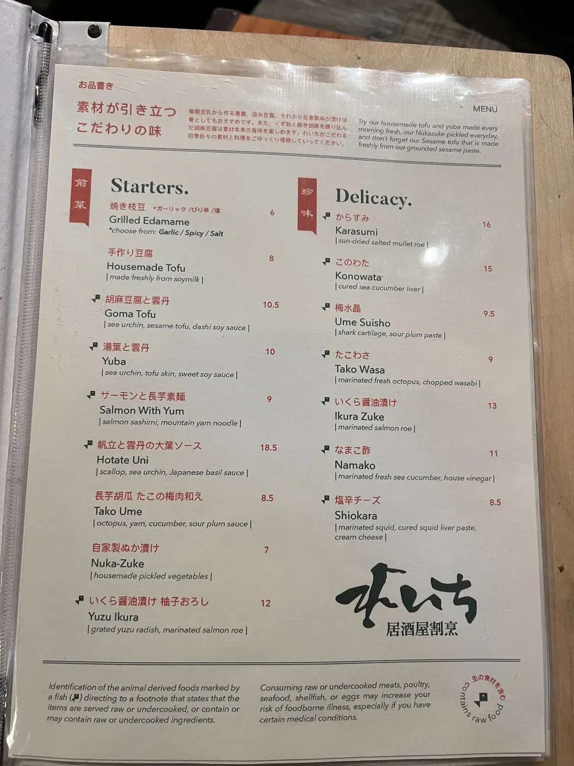 Menu 1