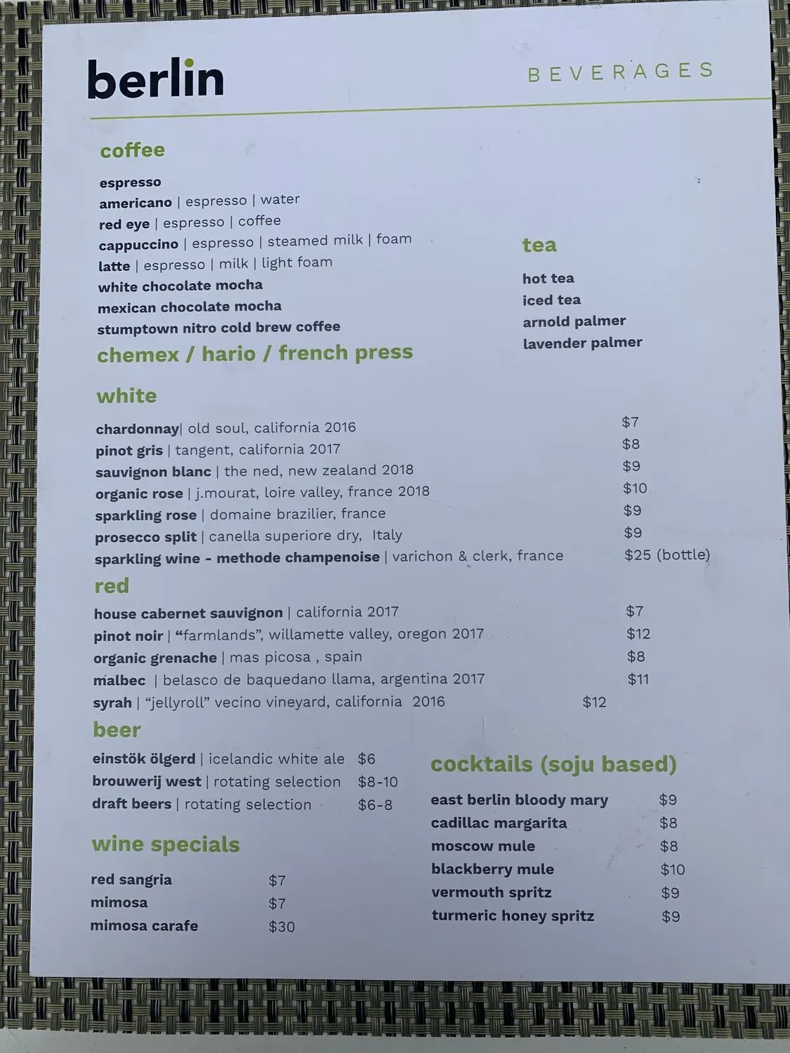 Menu 2