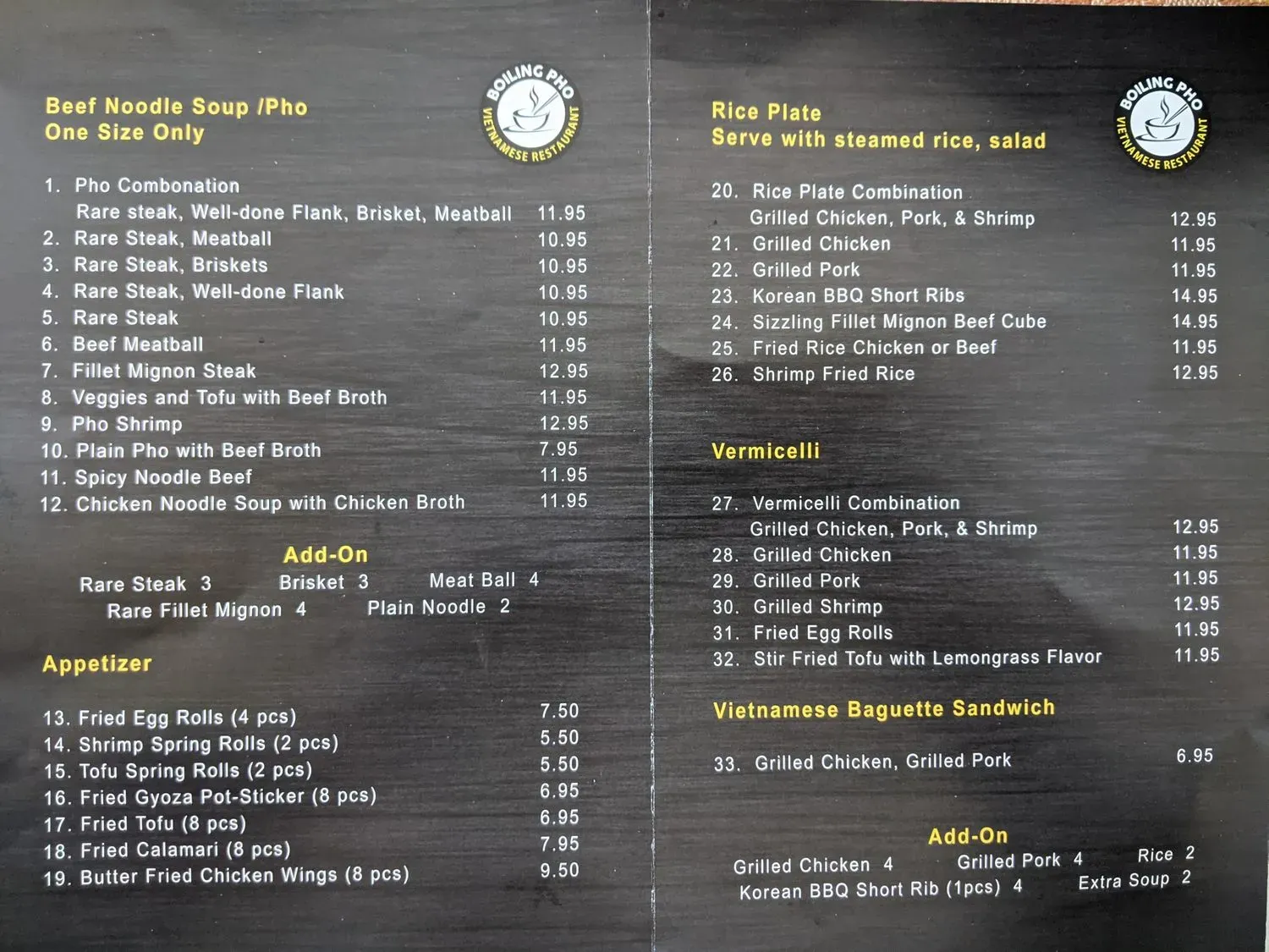 Menu 2