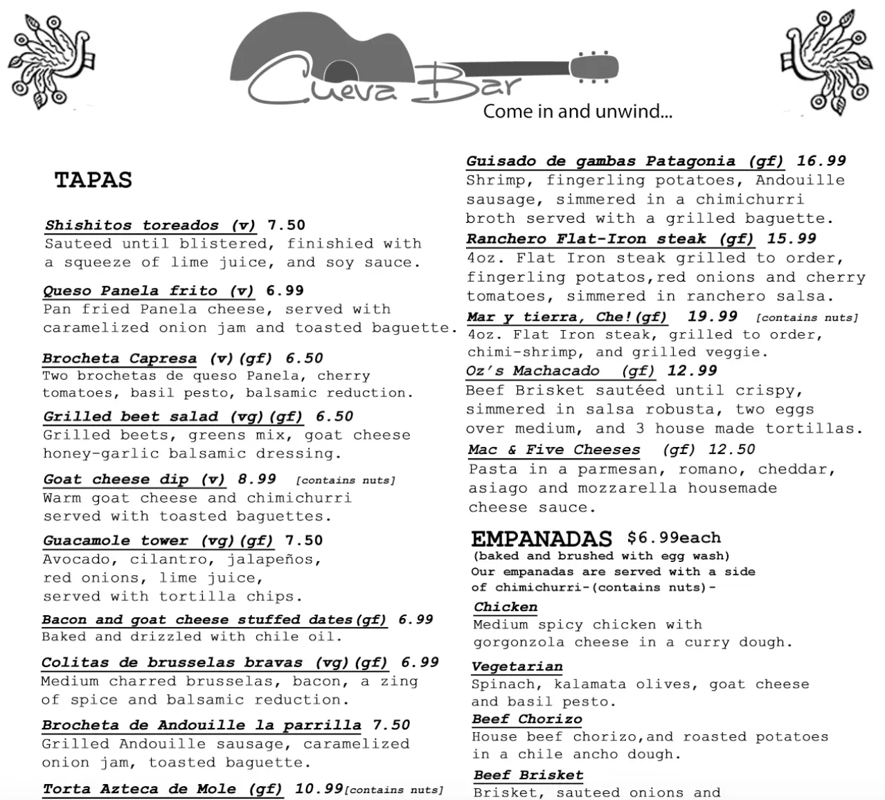 Menu 2