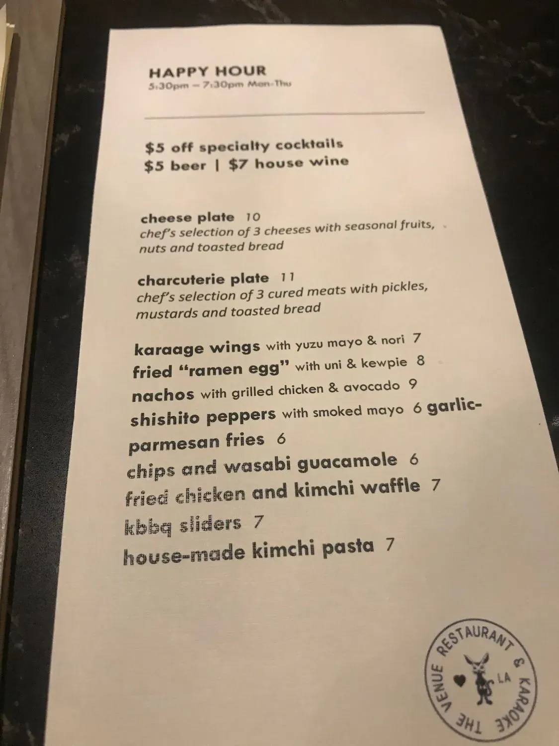 Menu 6