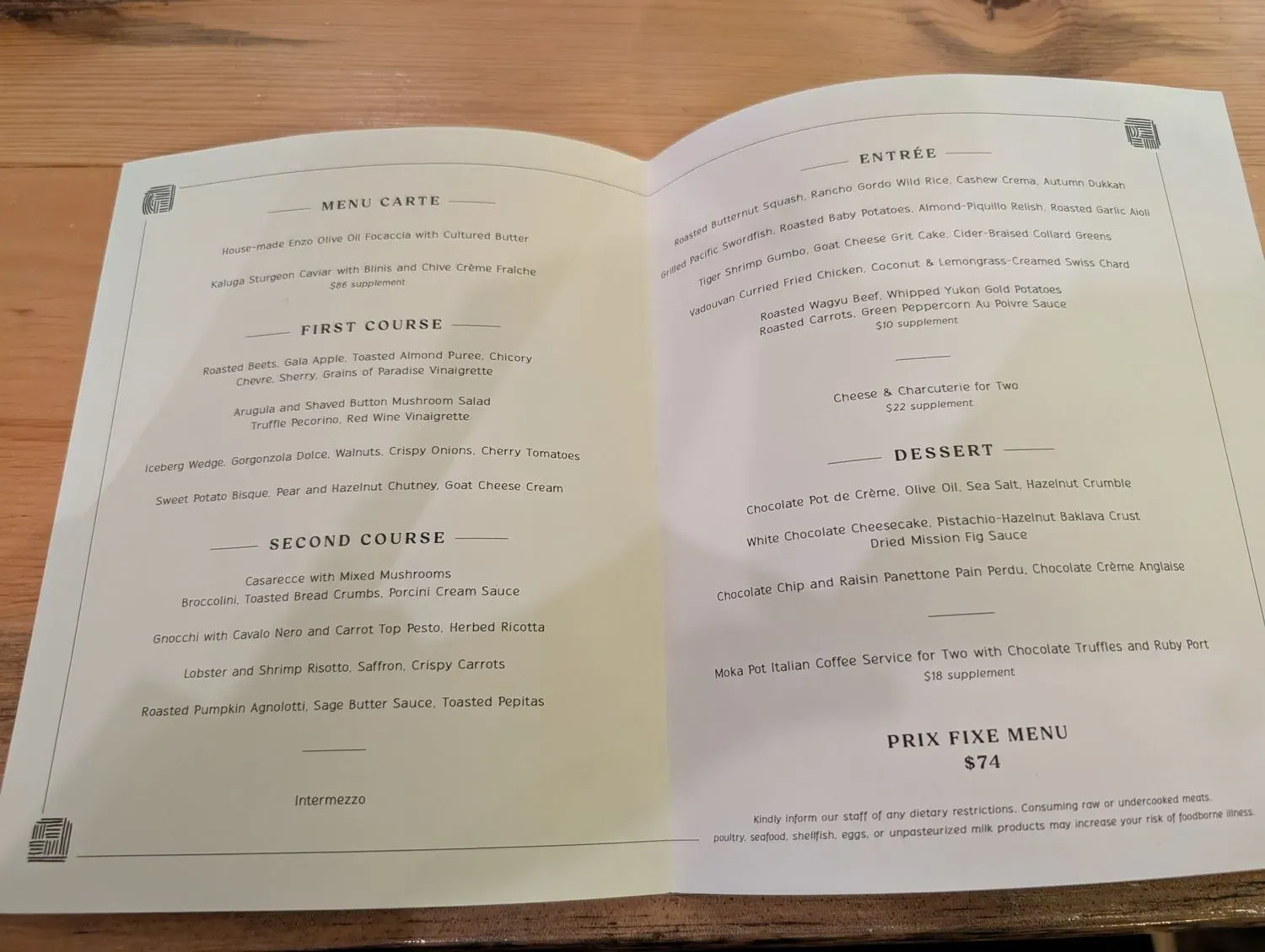 Menu 1