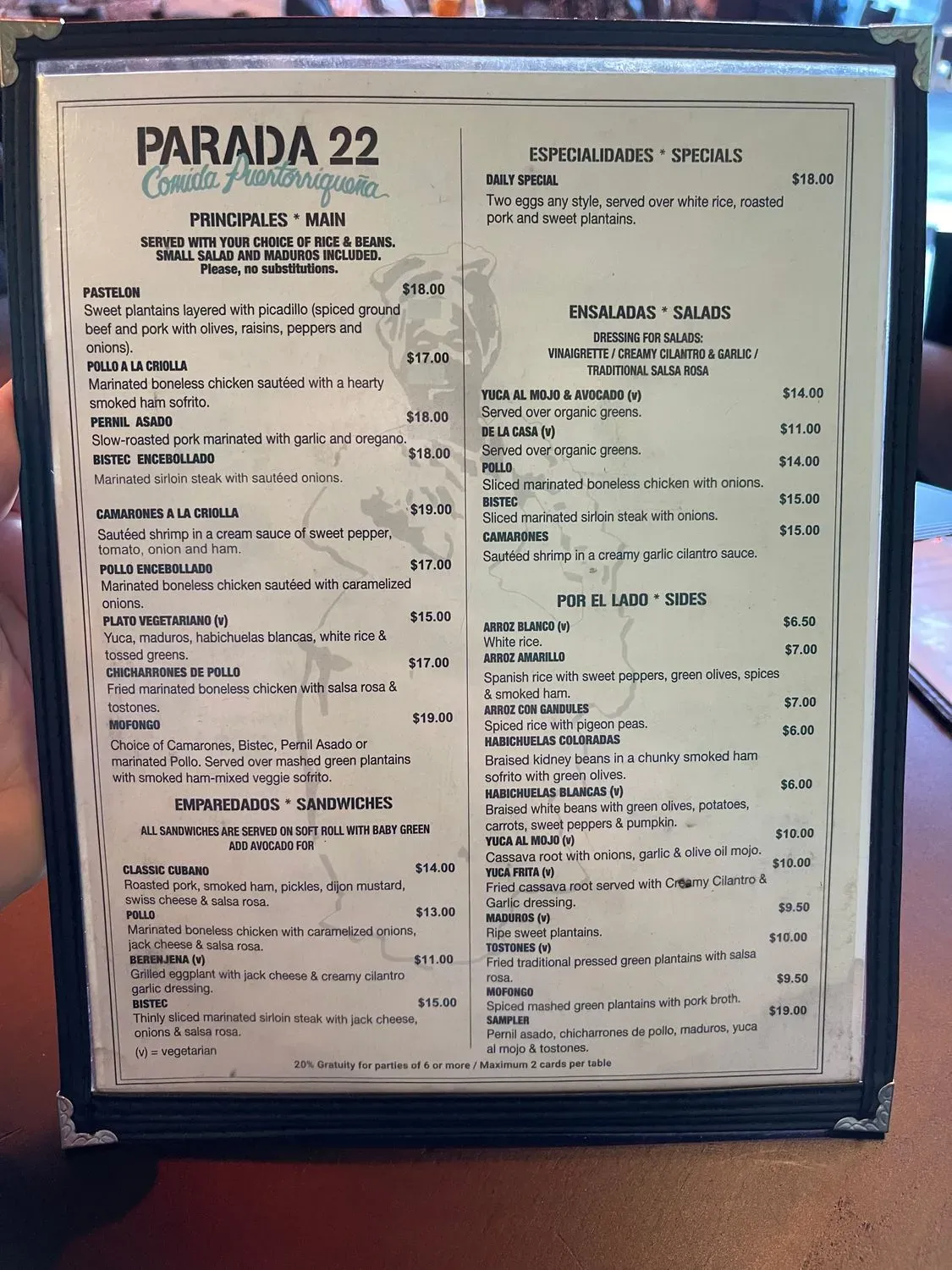 Menu 6