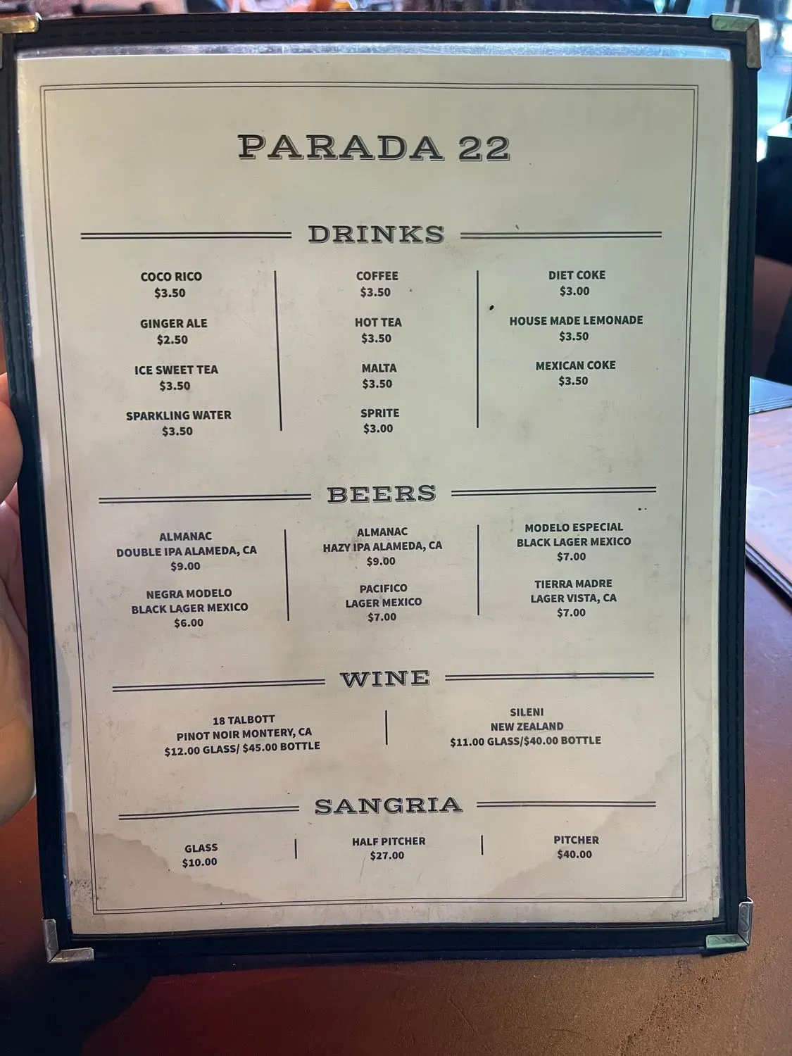 Menu 5