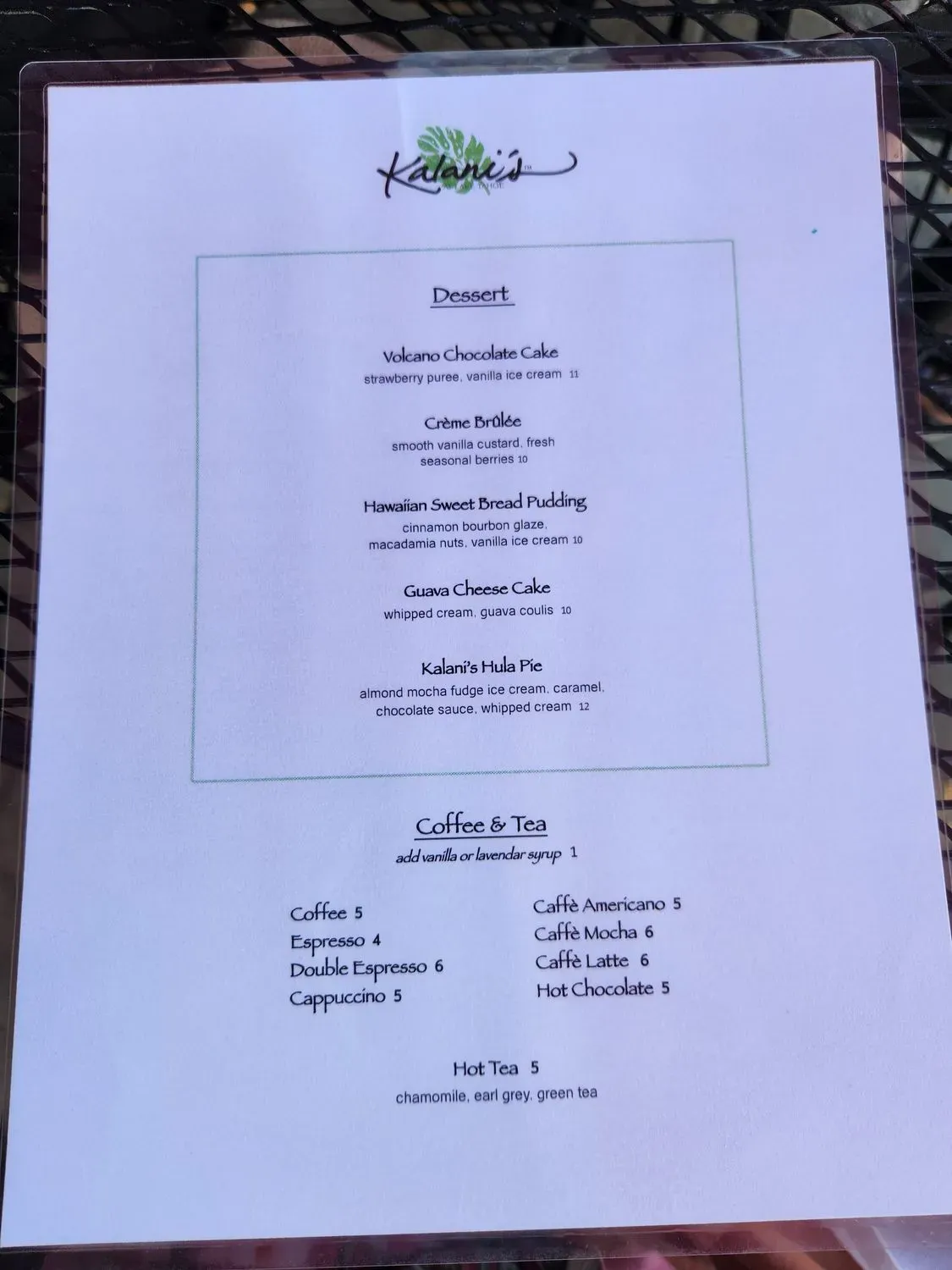 Menu 2