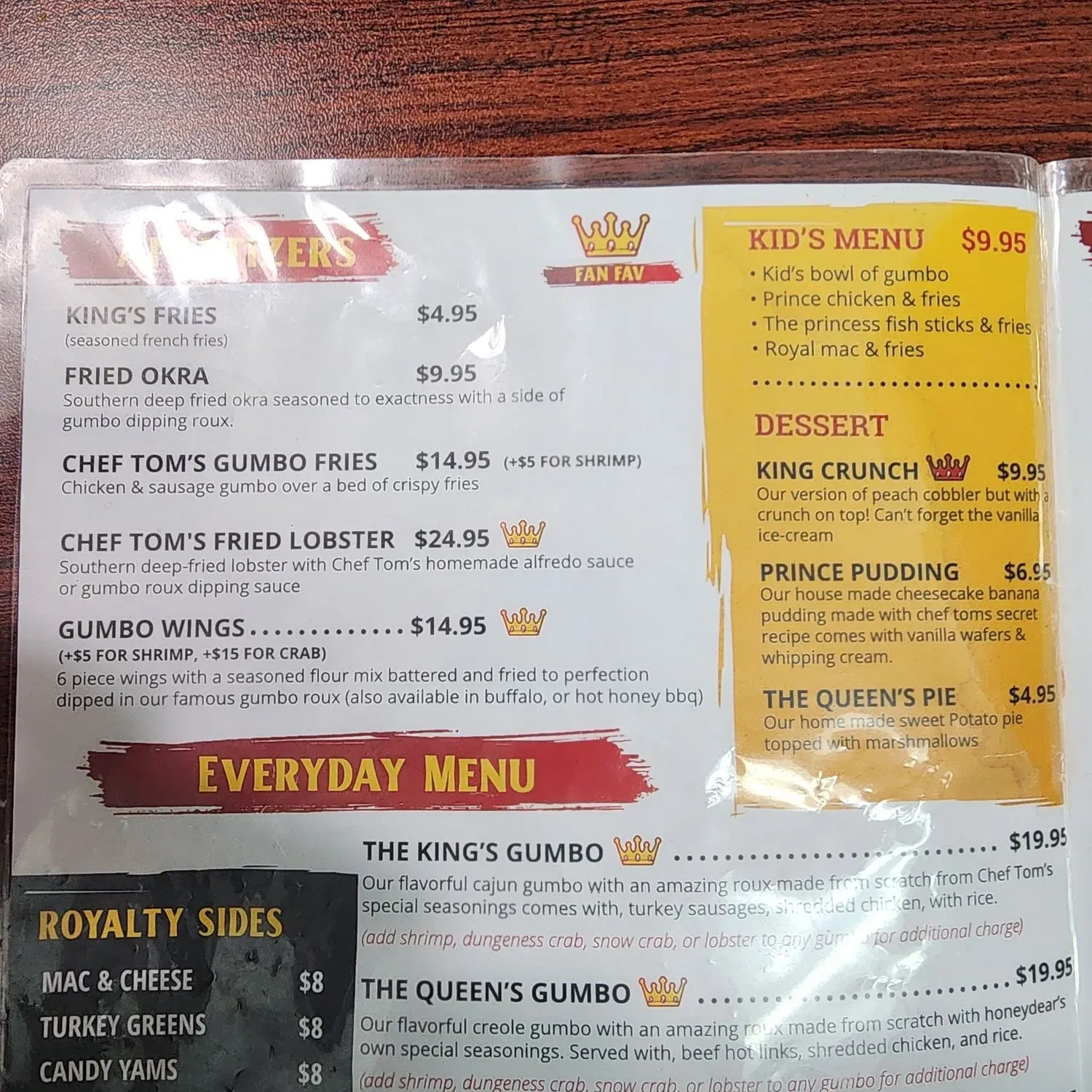 Menu 5