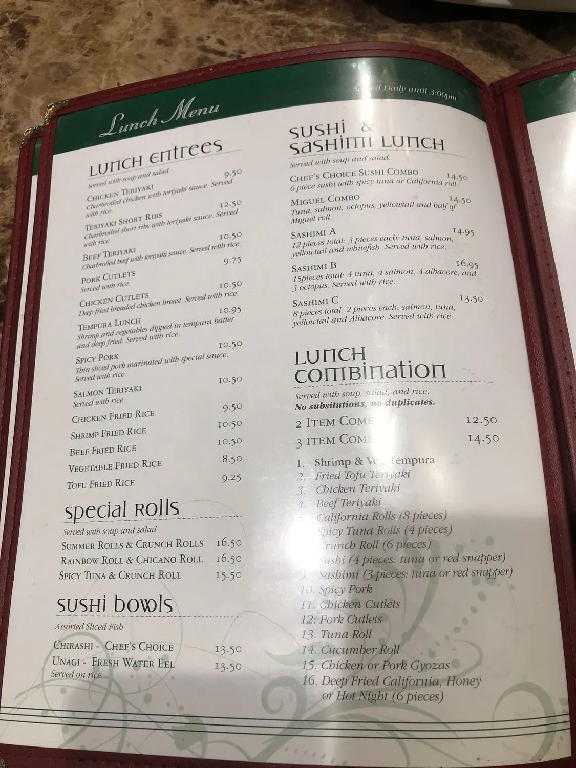 Menu 2