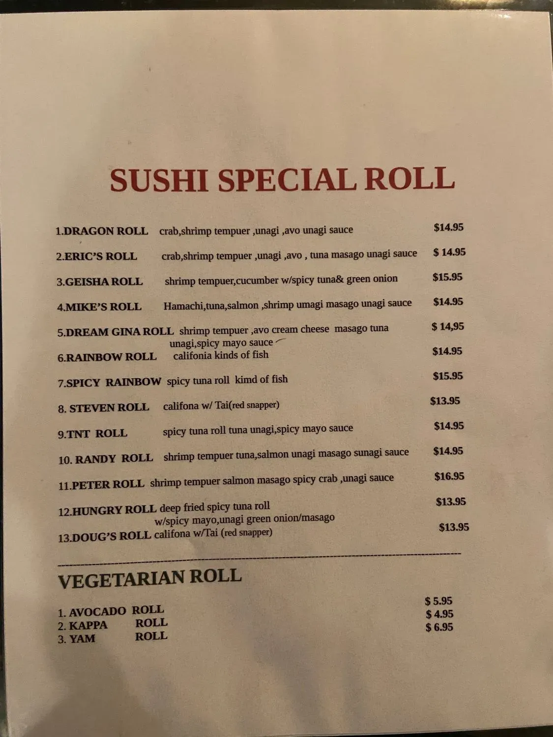 Menu 2