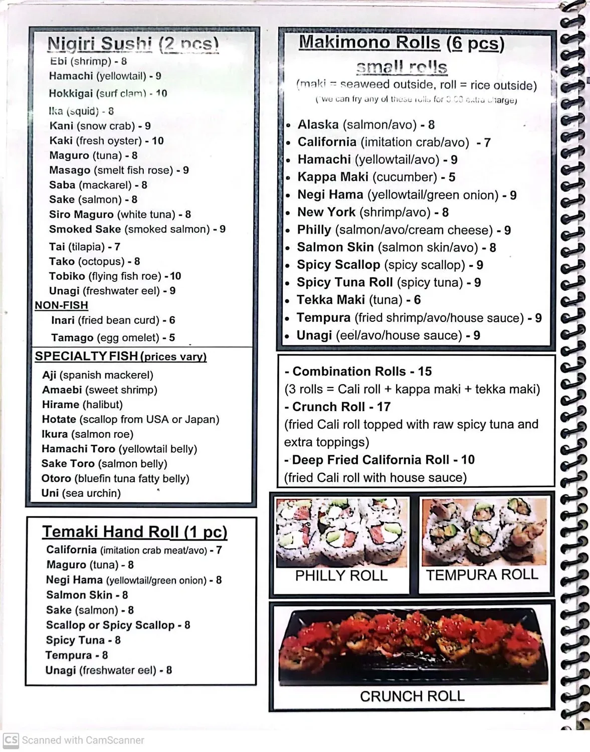 Menu 6